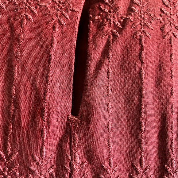 Old Navy Burgundy Long Sleeve Dress - Picture 3 of 5